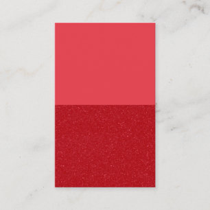 Tomato-Red Split-Bar Card, Bottom Texture (Custom) Business Card