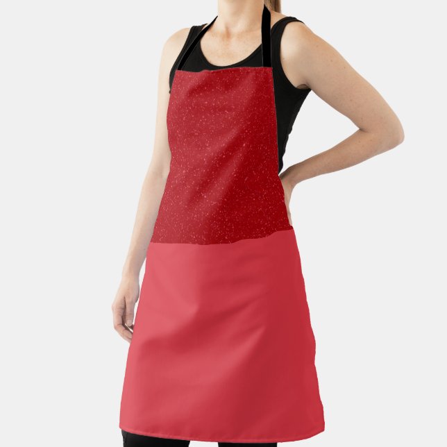 Tomato-Red Split Chef Apron – Customizable (Insitu)
