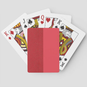 Tomato Red Split Custom Playing Cards