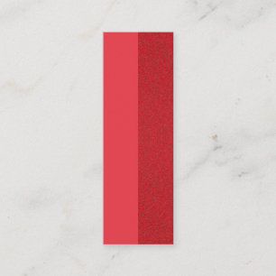 Tomato Red Split-Texture Business Card – Customize