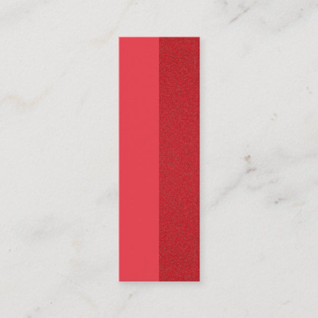 Tomato Red Split-Texture Business Card – Customize (Front)