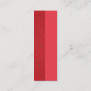 Tomato Red Split-Texture Business Card – Customize