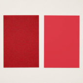 Tomato Red Split-Texture Profile Card – Customize (Front & Back)