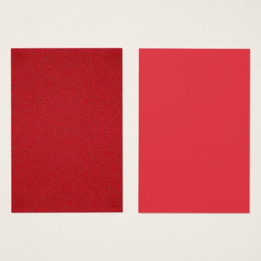 Tomato Red Split-Texture Profile Card – Customize (Front & Back)