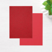 Tomato Red Split-Texture Profile Card – Customize (Desk)