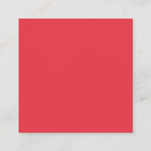 Tomato Red Square Enclosure Card – Customizable