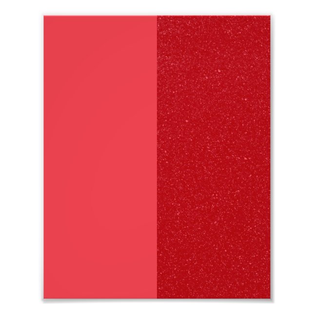 Tomato Red Textured Contrast Poster – Customizable (Front)