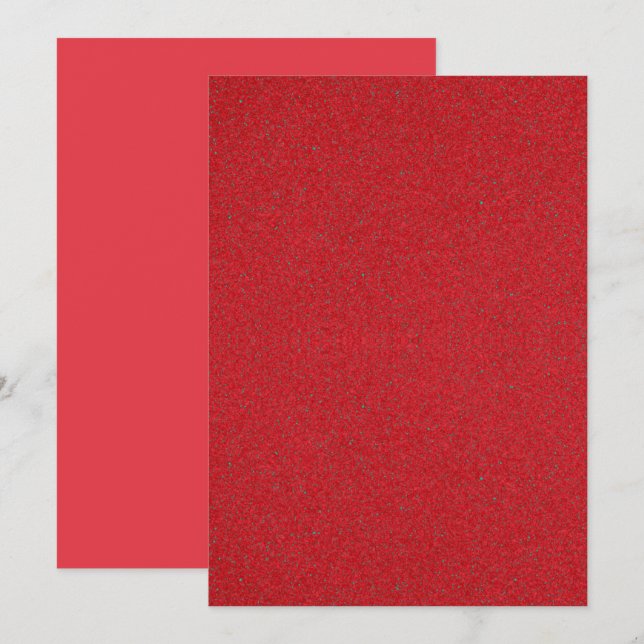 Tomato Red Textured Flat Card – Customizable (Front/Back)