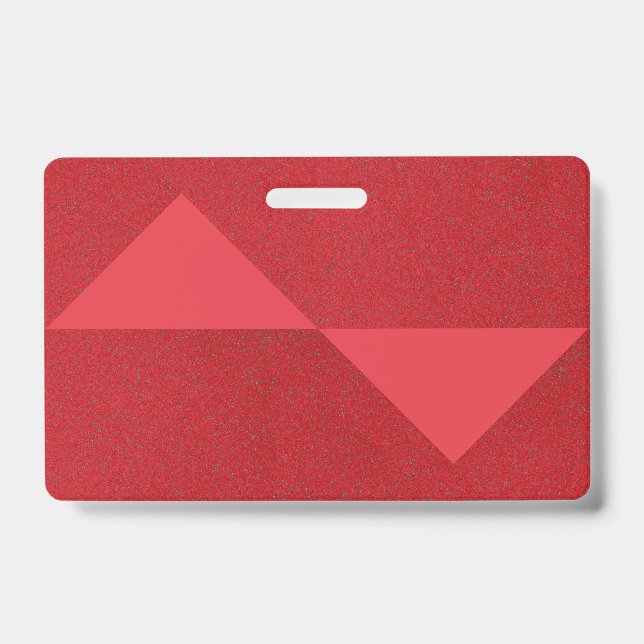 Tomato Red Triangle Badge Design – Customizable (Front)