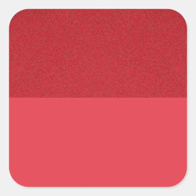 Tomato Red Two-Tone Vinyl Sticker – Customizable (Front)