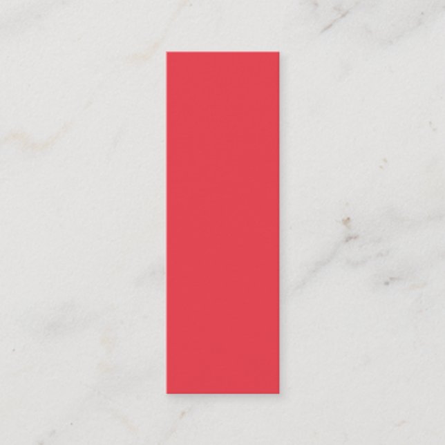 Tomato Red Vertical Business Card – Customizable (Front)