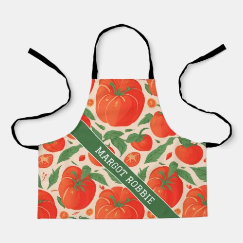 Tomato Retro Colorful Personalized Pattern Apron