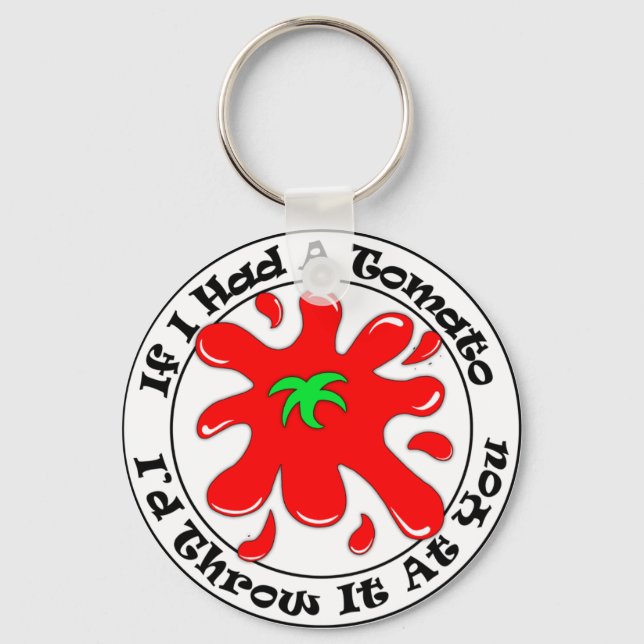 Tomato Round Keychain (Front)