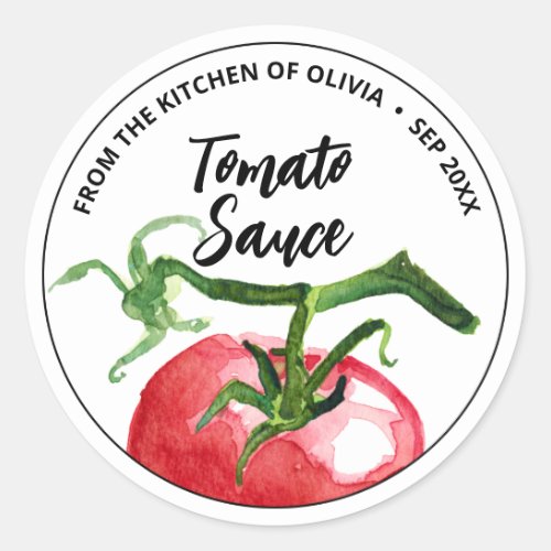  Tomato Sauce Canning Classic Round Sticker