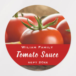 Tomato Sauce Canning Homemade Preserves Labels