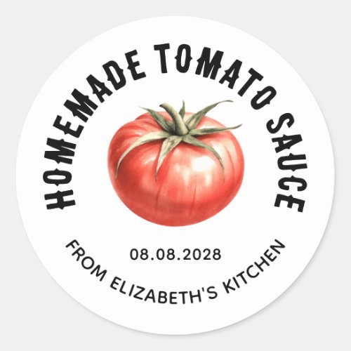 Tomato Sauce canning label homemade tomato