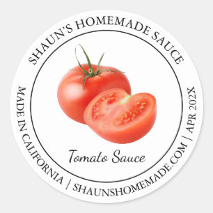 Tomato Sauce Modern label