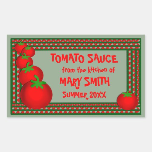 Tomato Sauce or Marinara Custom Labels