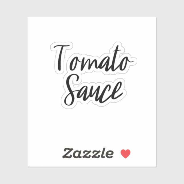 Tomato Sauce Storage Sticker (Sheet)