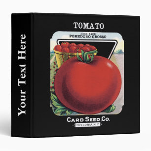 Tomato Seed Packet Label Binder