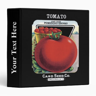 Tomato Seed Packet Label Binder
