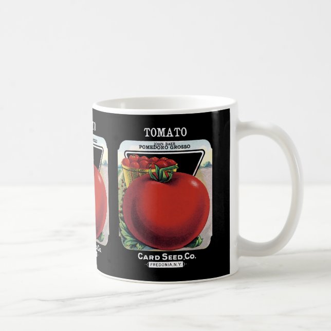Tomato Seed Packet Label Coffee Mug (Right)