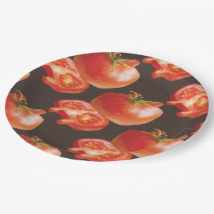 Tomato Slice Paper Plates