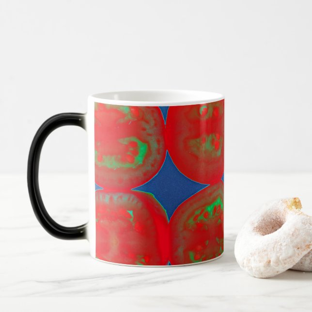 Tomato slices color morph mug  (With Donut)