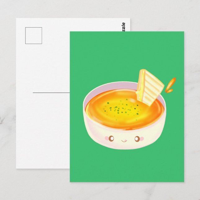 Tomato Soup And Grilled Cheese Sandwich Postcard (Front/Back)