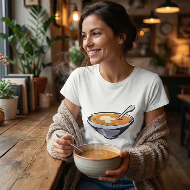 Tomato Soup Bowl with Spoon T-Shirt (Creator Uploaded)