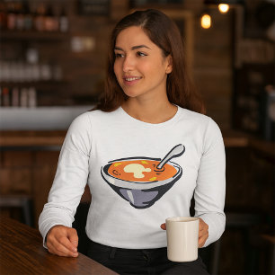 Tomato Soup Bowl with Spoon T-Shirt