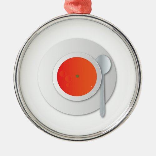 Tomato Soup Metal Ornament