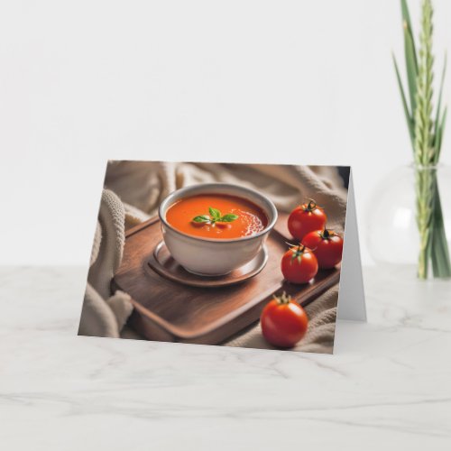 Tomato Soup On a Blanket Card