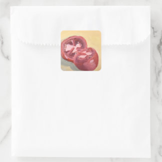 Tomato Study Square Sticker