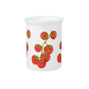 Tomato summer veggie garden trendy beverage pitcher