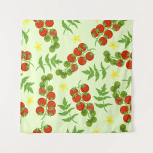 Tomato Tango: Vintage Vegetable Print Tapestry