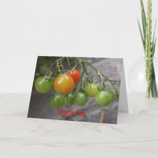 Tomato  Thank You Card (Front)