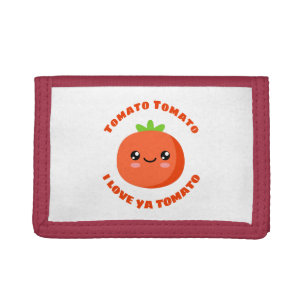 Tomato Tomato I love ya Tomato Tri-fold Wallet
