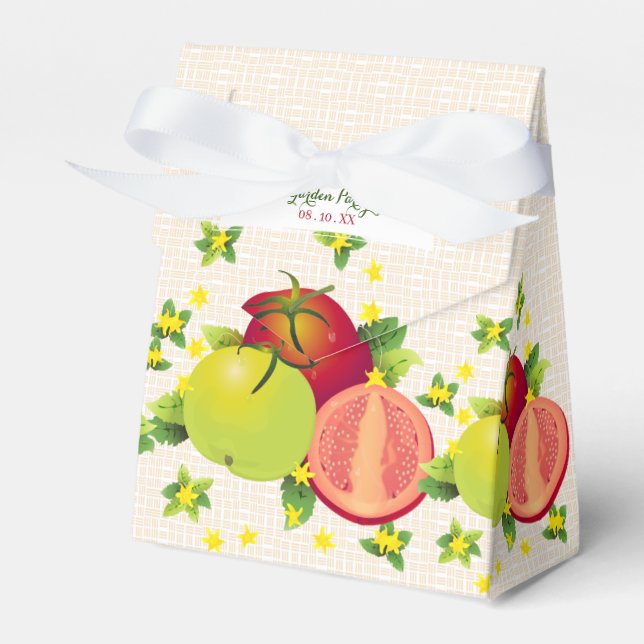 Tomato Vegetables Fruit Garden Favor Boxes (Front Side)
