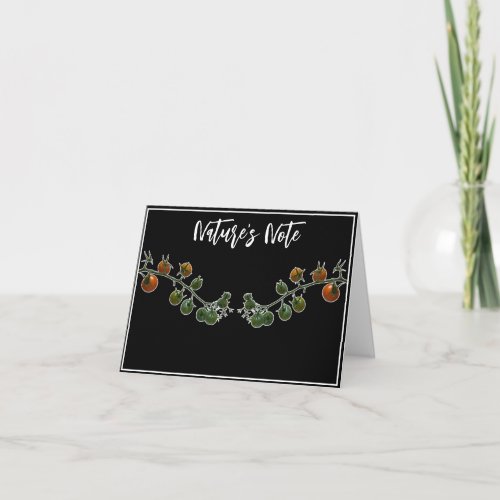 TOMATO VINE PHOTO NOTE CARD