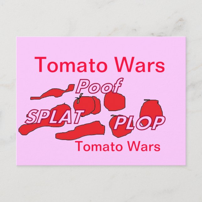Tomato Wars Humor Card (Front)