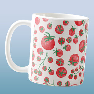 Tomato Watercolor Mediterranean Coffee Mug