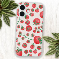 Tomato Watercolor Mediterranean Summer Pattern