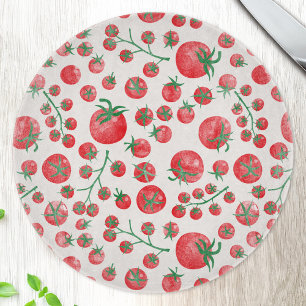 Tomato Watercolor Pattern Cutting Board