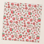 Tomato Watercolor Scarf<br><div class="desc">Fun watercolor tomatoes on the vine for foodies,  cooks,  chefs,  gardeners and grocers.  Fresh and summery to brighten up your day.  Original art by Nic Squirrell.</div>