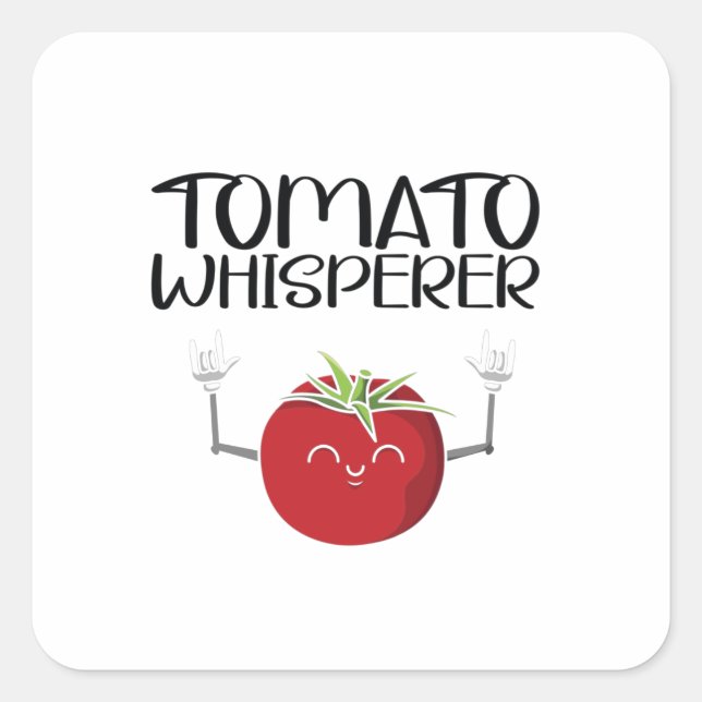 Tomato Whisperer Square Sticker (Front)