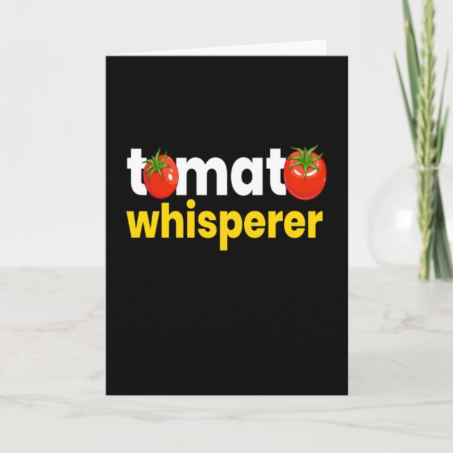 Tomato Whisperer Tomatoes Vegetable Card (Front)
