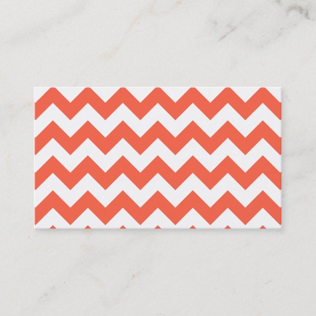 Tomato Zigzag Business Card (Front)