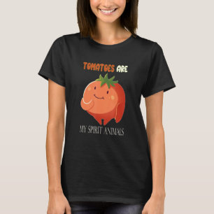 Tomatoes are my Spirit Animals Gardener Vegan T-Shirt