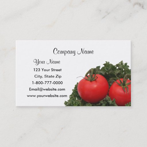 Customizable Tomatoes Business Cards
